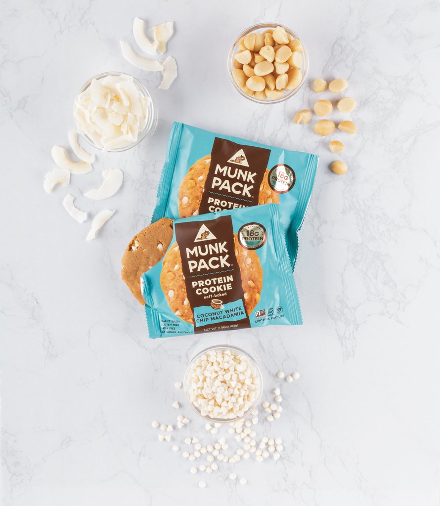 Munk Pack Protein Cookie: Coconut White Chip Macadamia