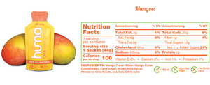 Huma Chia Energy Gel: Original (Mangoes)