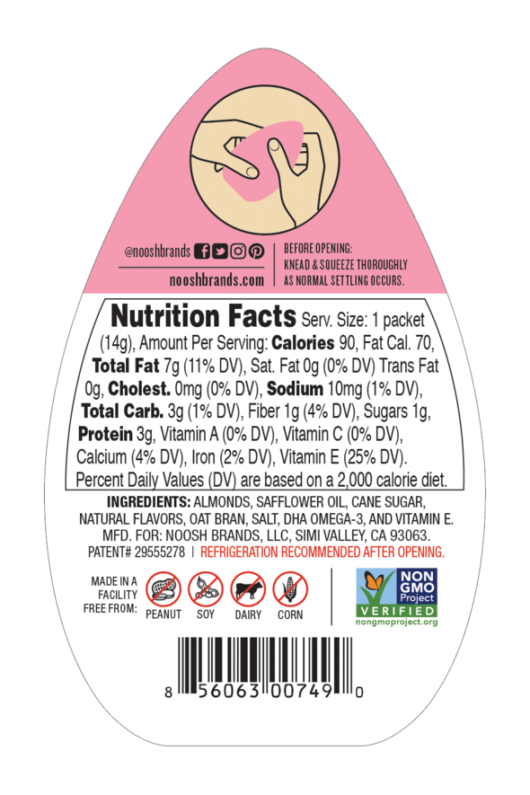 Noosh Almond Butter Packets: Cupcake