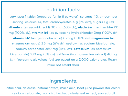Nuun Electrolyte Tablets: Cherry Limeade (Caffeinated)