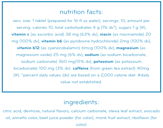 Nuun Electrolyte Tablets: Mango Orange (Caffeinated)