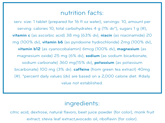 Nuun Electrolyte Tablets: Wild Berry (Caffeinated)
