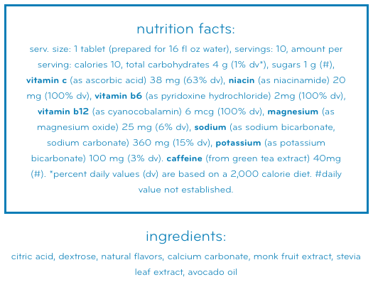 Nuun Electrolyte Tablets: Fresh Lime (Caffeinated)