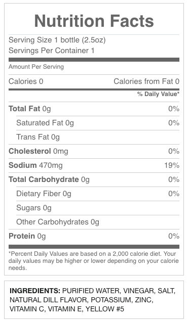 Pickle Juice Shot - 2.5 oz.
